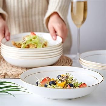 Amazon.co.jp: お皿セット Porclain Findle Set 8.58サラダ